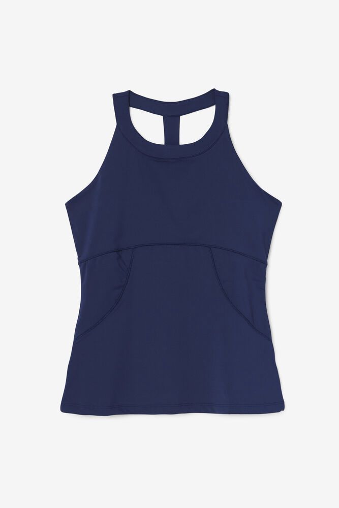 Fila Tank Top Womens Navy - Essentials Halter - Philippines 4379658-WZ